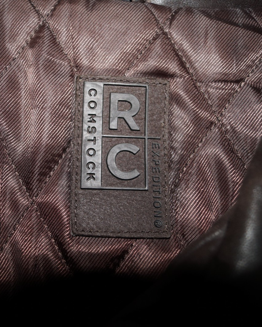 Robert Comstock Leather Lined Jacket Coat Brown C… - image 3