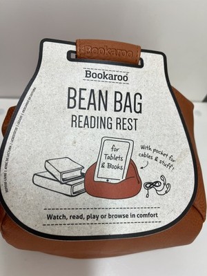Bookaroo Bean Bag Reading Rest Tablet Or Book Zipper Pocket Comfort Browse Play