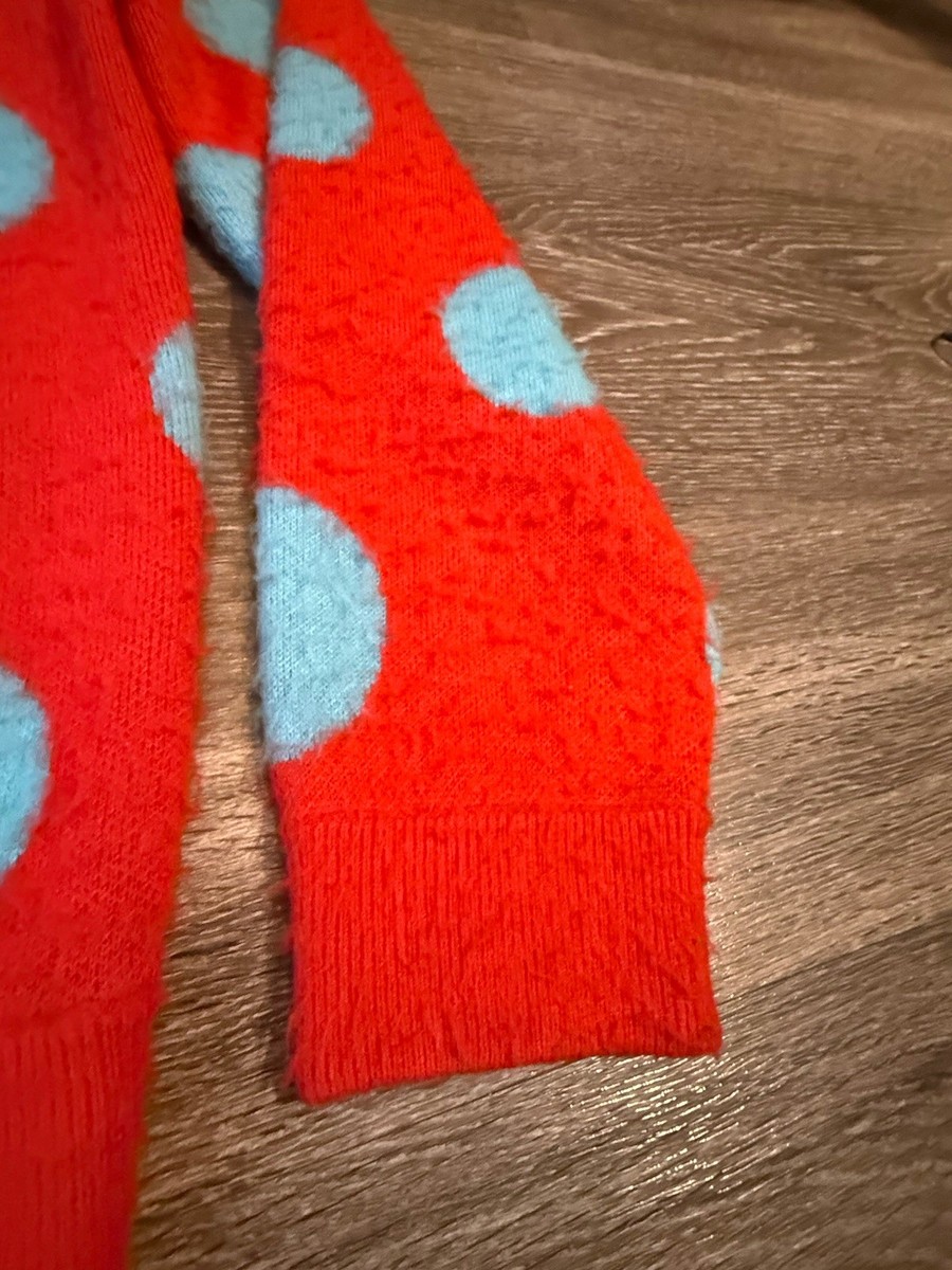 Supreme Brushed Polka Dot Cardigan SS 2020 Formal Streetwear Red