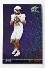 JuJu Lewis 2026 Leaf Metal Stainless SB-24 #5/7 SSP Rare Blue Holo Insert QB