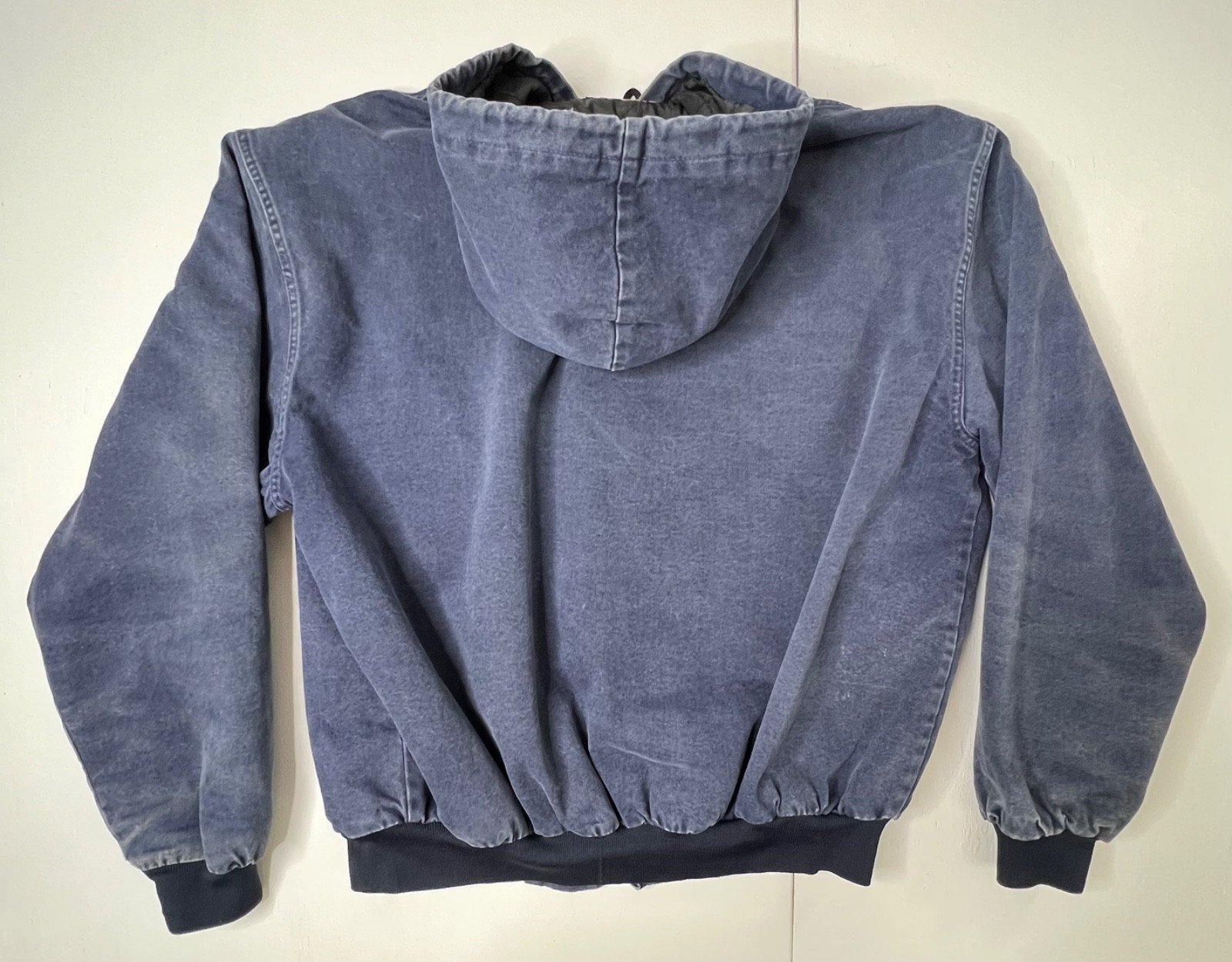 Swingster Vintage Freightliner Jacket Blue Denim Hooded USA Workwear Men's XL