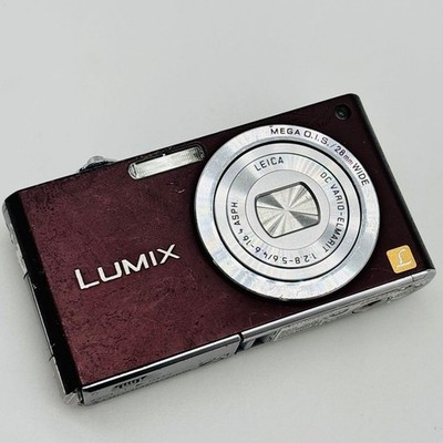 Panasonic LUMIX DMC-FX33 Burgundy Compact Camera with LEICA