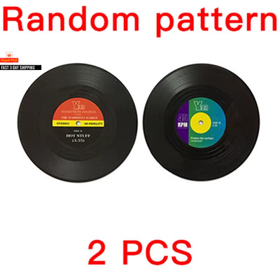 Neu 6/4/2 Stück Retro Vinyl Schallplatte Tasse Untersetzer Anti-Rutsch Kaffee Untersetzer Hitzebeständig