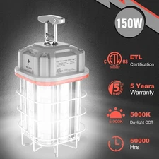 150W LED Temporary Work Light 21500Lm Linkable Hanging Construction Light 5000K