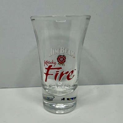 Jim Beam Kentucky Fire Bourbon Shot Glass 3.5 in. Tall Whiskey