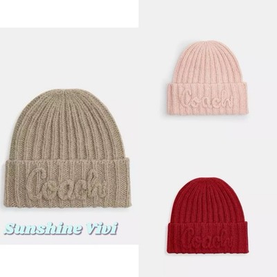 NWT Coach Beanie Winter Hat CCL45 Wool Choose Color Holiday Gift