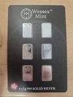 Wessex Mint Maple 6 x 1g Fine Silver .999 Bars