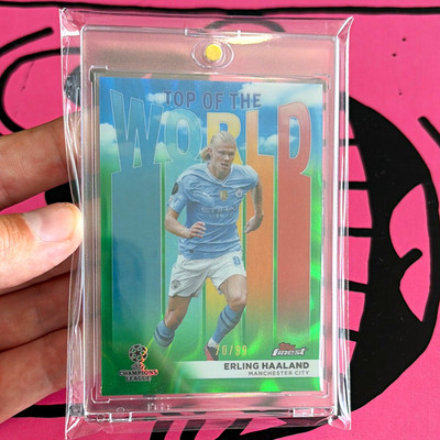 Topps Erling Haaland Top of the World TW-3 Topps Finest UCL Man City /99