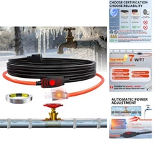HEATIT Electric Heating Cable for Water Pipes Automatic Heat Tape Pipe Freeze Pr