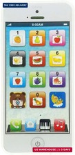 Phone Toy Play Mobile Cell Phone Music Learning for Child Toddle Baby Kid White