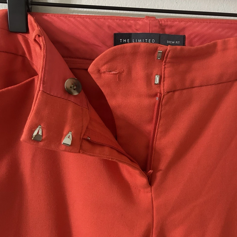 Pantalones de vestir The Limited para mujer talla 14R calce recto tiro medio coral Foto 3 de 4
