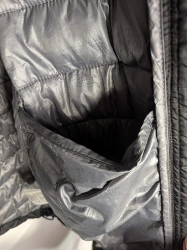 Nissan Men's Black Quilted Hooded Full Zip Puffer Jacket Size M image 6