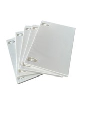 Pack Of 5 White And Clear Plastic Replacement DVD Or Game Cases New