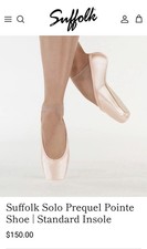 Suffolk Solo Prequel Pointe Shoes Pink New In Bag Size 3.5 3x Standard
