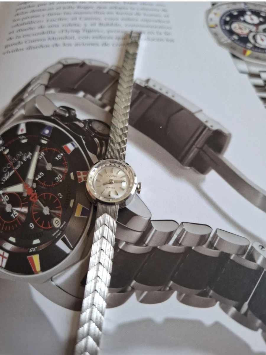 Montre Mécanique Dogma Pour Pièces Détachées - Boîtier Jaune Acier Inox, Lunette, Mouvement Non Testé, Occasion