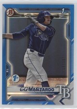 2021 Bowman Draft 1st Edition Blue Foil 18/150 Kyle Manzardo #BD-191 1d4m