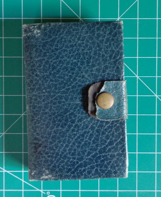 Vintage Snap Closure Deck Travel Playing Cards Metal Holder Missing 7 Diamond