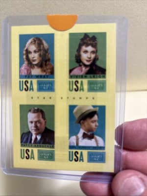 2014 Golden Age Stamps Fay Wray Vivien Leigh Fatty Arbuckle Carl Switzer Alfalfa