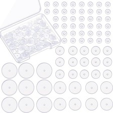 Hicarer 200 Pcs Clear Piercing Disc for Bump 3/5/ 7/9 mm Clear...
