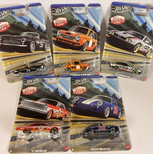 Brand New 2026 Hot Wheels Vintage Club 68 Silver Series Complete Set