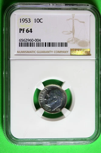 1953 NGC PF64 Roosevelt Dime #B35803