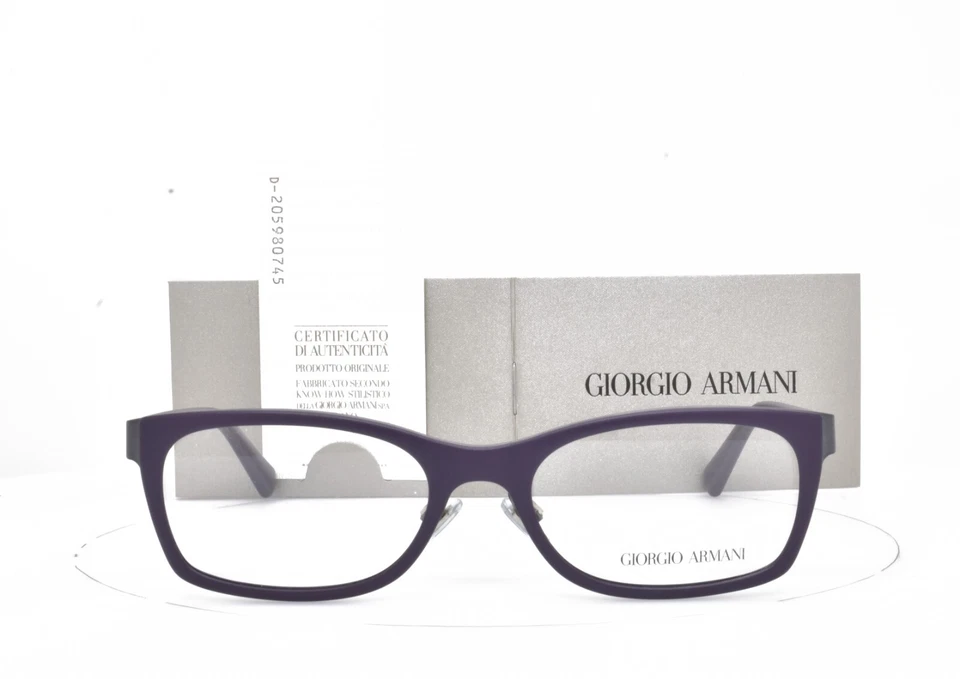 Monturas rectangulares GIORGIO ARMANI de color púrpura oscuro profundo 50-17-135 5013 3029 Foto 2 de 4
