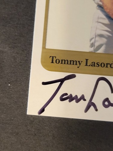 DODGERS TOM TOMMY LASORDA HANDSIGNIERTES AUTO SSP 2001 FLEER GREATS GOTG - Bild 6 von 15