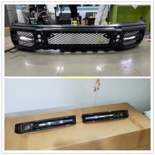 Fits For Mercedes Benz G Class W464 G63 Carbon Fiber Front Bumper Grille Light