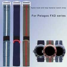 Nylon Strap For Tudor Pelagos FXD 22mm 20 Band Ribbed Single Pass Hook and Loop