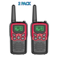 Long Range 100 mile Walkie Talkie Two Way Radio Charge Headset Waterproof 2 PACK