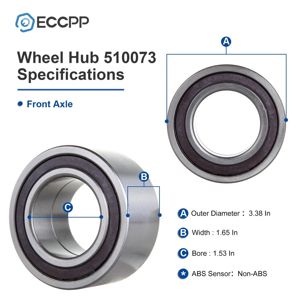 Cojinete de rueda delantero de 1 pieza para Honda Civic Accord Element Fit Insight Acura TSX TL Foto 2 de 4