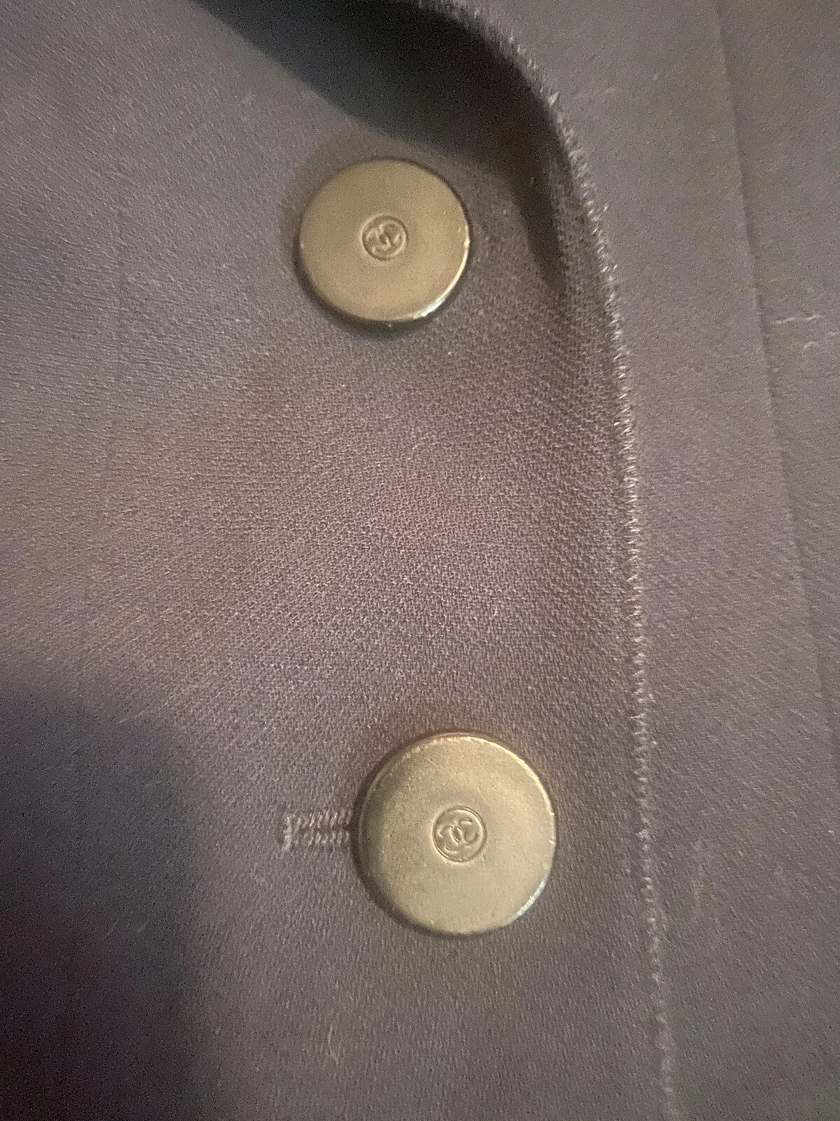 Giacca blazer Chanel blu navy lana taglia 48