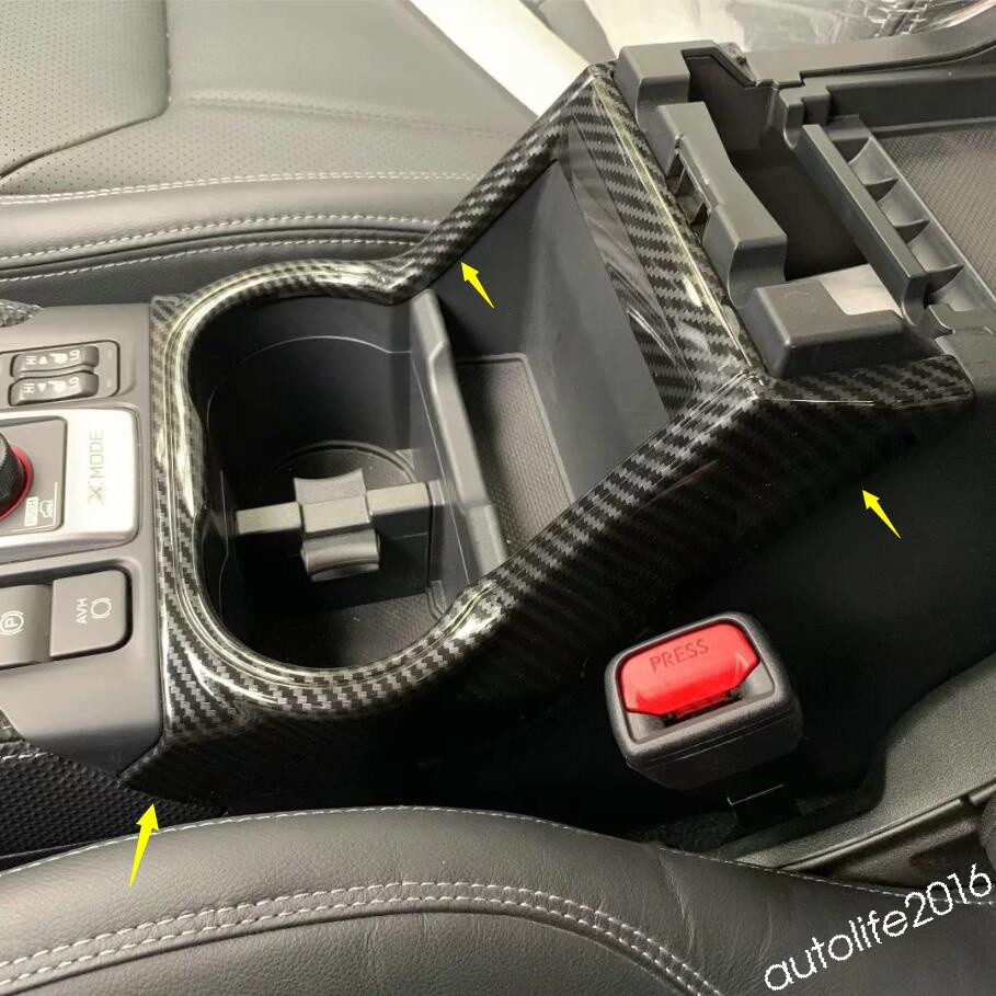 Front Seat Water Cup Holder Cover Trim Accessories For Subaru Forester