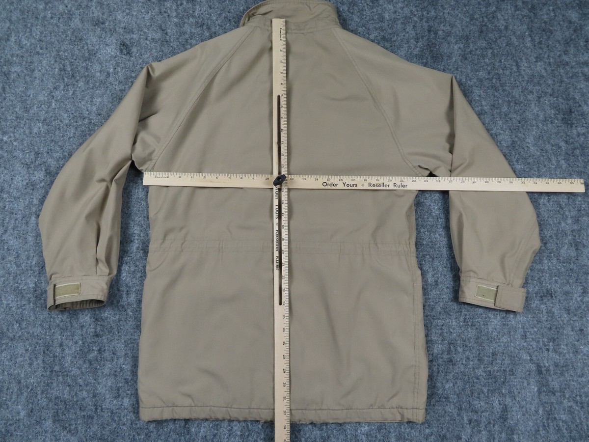Eddie Bauer Mountain Parka Mens M Beige Wool Flannel Lined Eddie Bauer Mountain Parka Mens M Beige Wool Flannel Lined