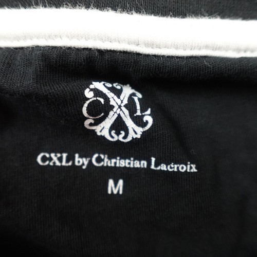CXL by Christian Lacroix T Shirt Mens L Black Designer Logo Tee Minimalist - Picture 10 of 18