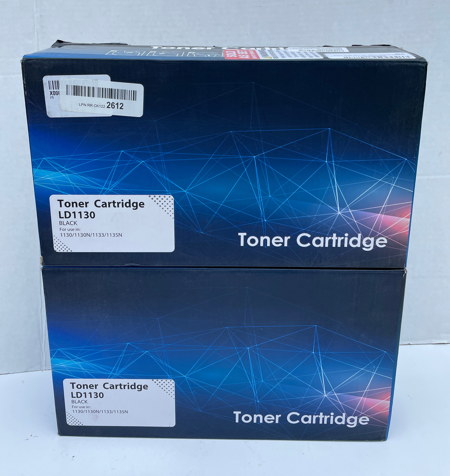2 PK Black Toner Cartridge for Dell 1130 1130n 1135n Laser Printer NEW