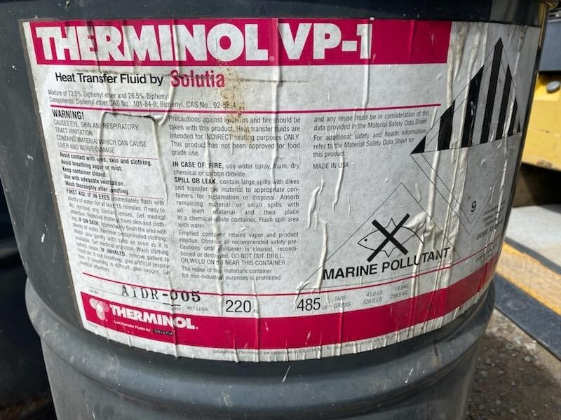 Therminol VP1 Solutia Heat Transfer Fluid 55 gallons eBay
