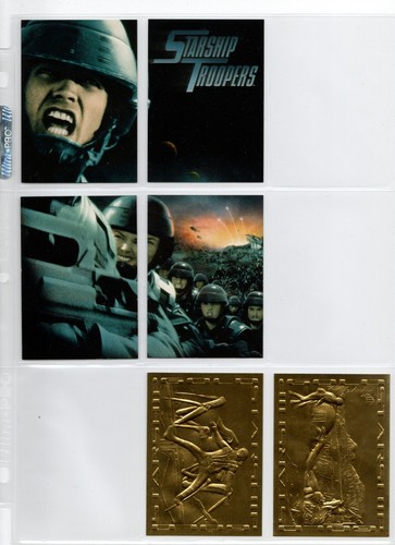 1997 Inkworks Starship Troopers Movie Base Set + Art, Bug War & Gold Insert Sets