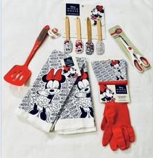 Disney Minnie Mouse Kitchen LINENS  UTENSILS Gift Set - RED