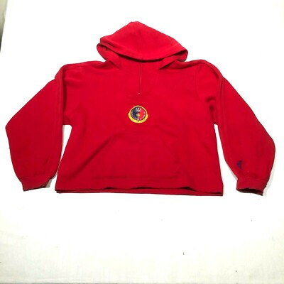 Vintage Adidas 2000 Olympics Sweatshirt Hoodie Mens L Red Logo Cotton Blend