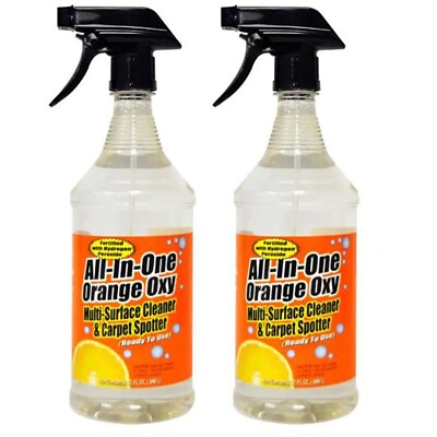 2-Pack All-in-1 Orange Oxy Cleaner Pet, Carpet, Stain Remover, All-Purpose