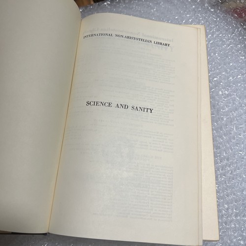 Science and Sanity Alfred Korzybski 4th Edition 1958 HCDJ Semantics - Picture 6 of 16