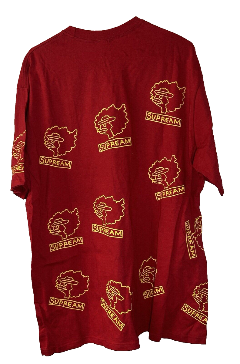 Supreme Gonz Heads Tee Red Crew Neck Mens Size XL Short Sleeve