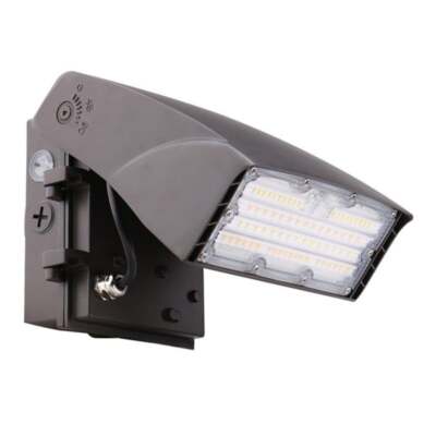 Halco Adjustable Wallpack, Selectable Watts & Color 3000K-5000K, 120-277VAC