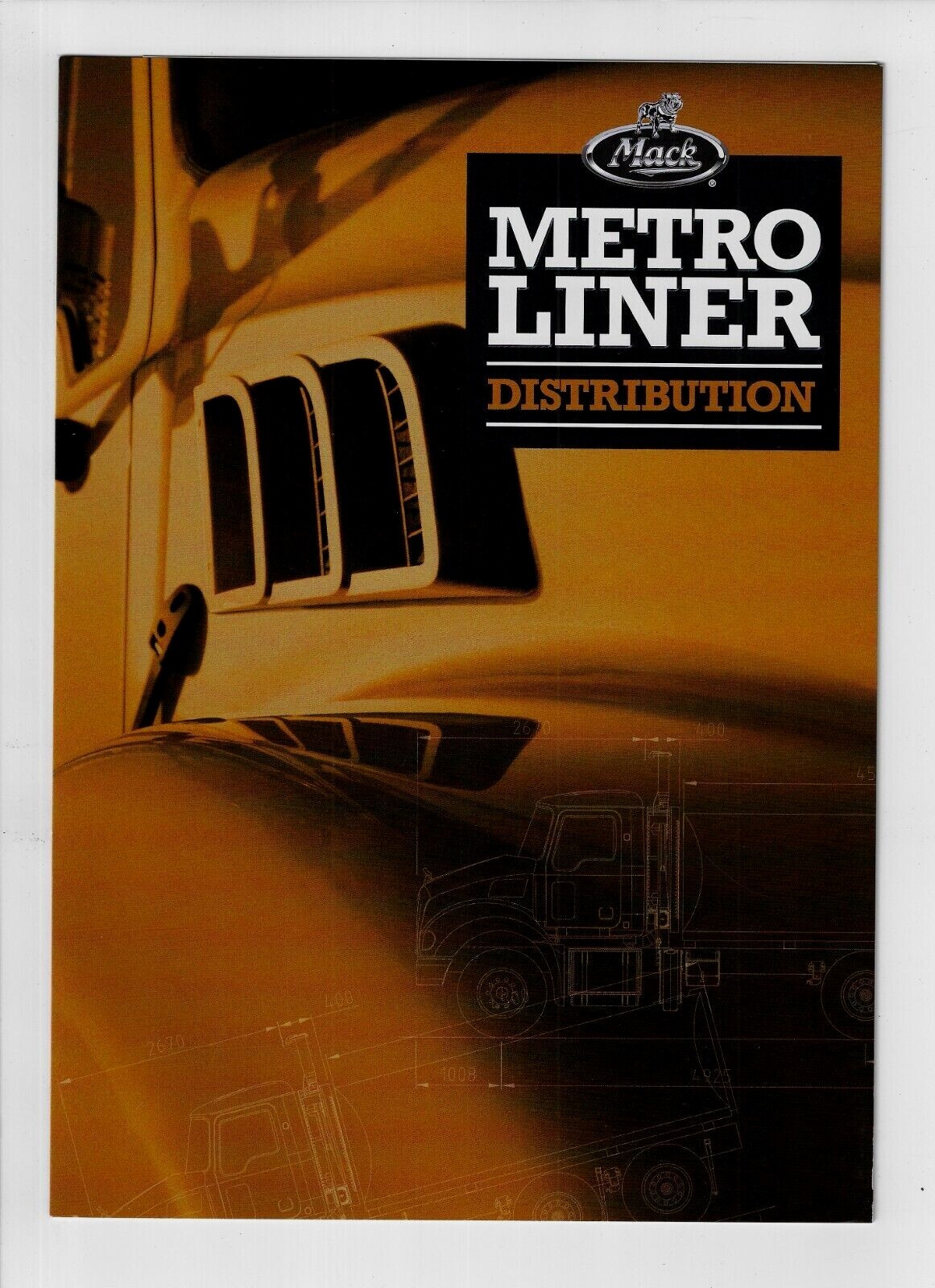 MACK METRO-LINER DISTRIBUTION 6 PAGE FOLDOUT BROCHURE 08/11 NOS