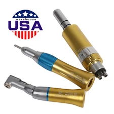NEW NSK Style Dental Low Speed Handpiece 4 Hole E-type / Kit Golden sa