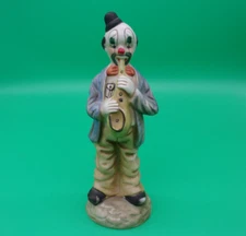 Vintage Ceramic Clown Playing Saxophone Music 71/2" ARTMARK JAPAN B11