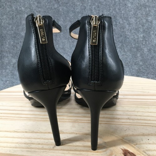 Sandalias UNISA para mujer 10 M Fennie con tiras negras imitación cuero aguja cremallera trasera - Imagen 7 de 16