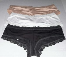 HANKY PANKY BOYSHORT PANTIES ASSORTED COLORS PACK OF 3 SIZE L.