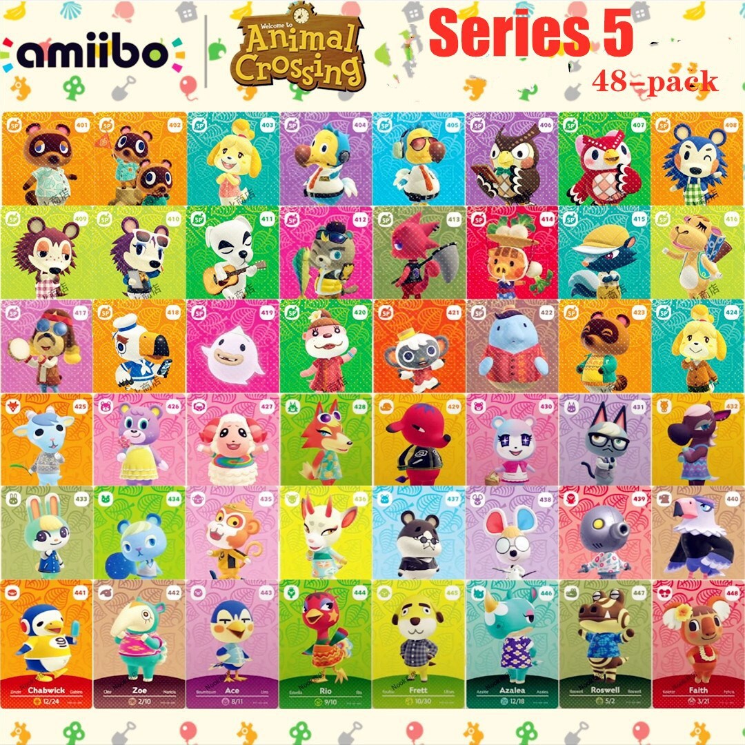 48 Pack Animal Crossing Series 5 Amiibo Cards Villagers #401-448 NFC Cards  | eBay